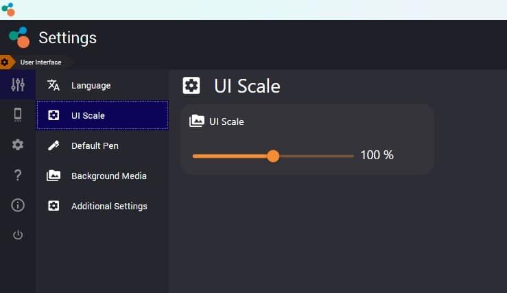 UI Scale Vizetto